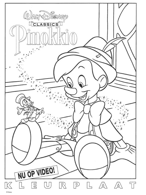 Fisă de colorat cu Pinocchio de colorat p01