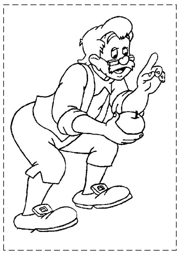 Fisă de colorat cu Pinocchio de colorat p21
