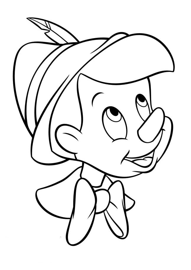 Fisă de colorat cu Pinocchio de colorat p47