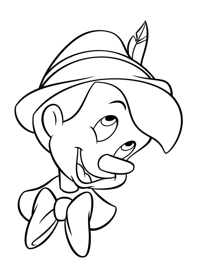 Fisă de colorat cu Pinocchio de colorat p48