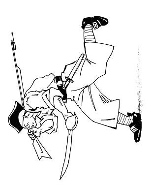 Fisă de colorat cu Pirati de colorat p20