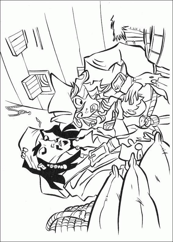 Fisă de colorat cu Piratii din caraibe de colorat p08