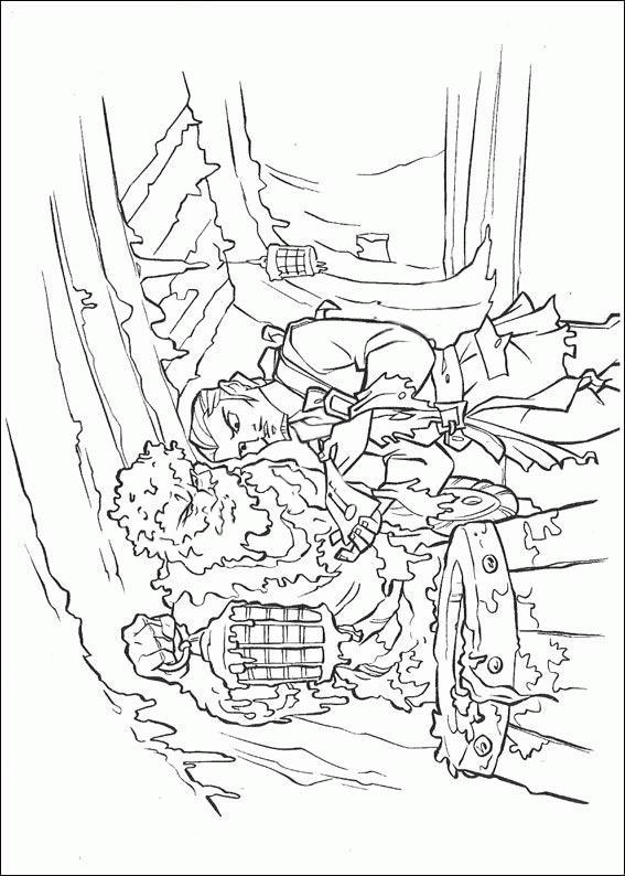 Fisă de colorat cu Piratii din caraibe de colorat p29