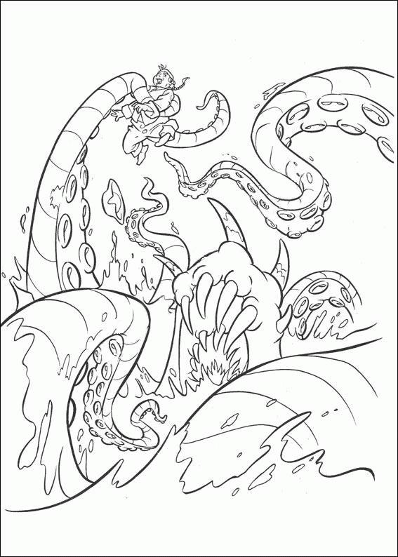 Fisă de colorat cu Piratii din caraibe de colorat p31