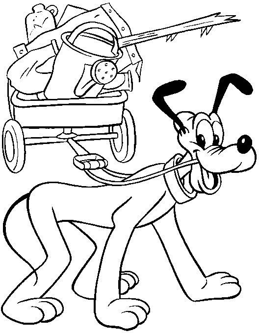 Fisă de colorat cu Pluto de colorat p07