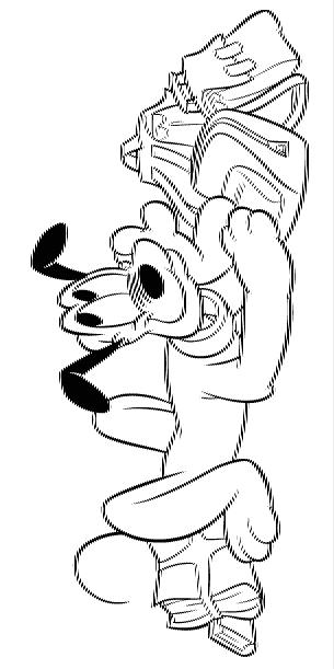 Fisă de colorat cu Pluto de colorat p21