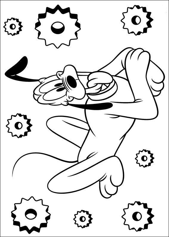 Fisă de colorat cu Pluto de colorat p41