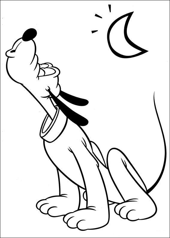 Fisă de colorat cu Pluto de colorat p44