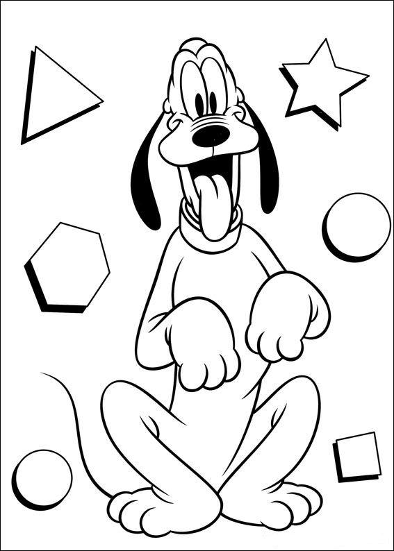 Fisă de colorat cu Pluto de colorat p47