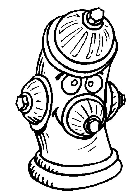 Fisă de colorat cu Pompieri de colorat p03