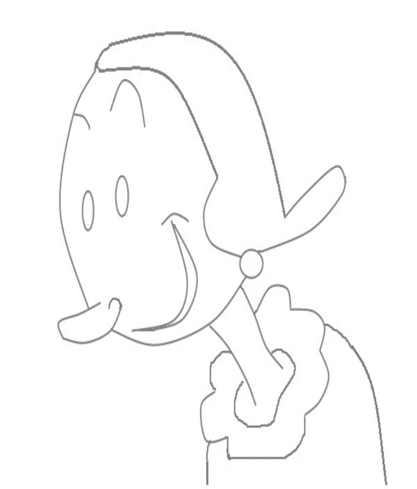 Fisă de colorat cu Popeye marinarul de colorat p01