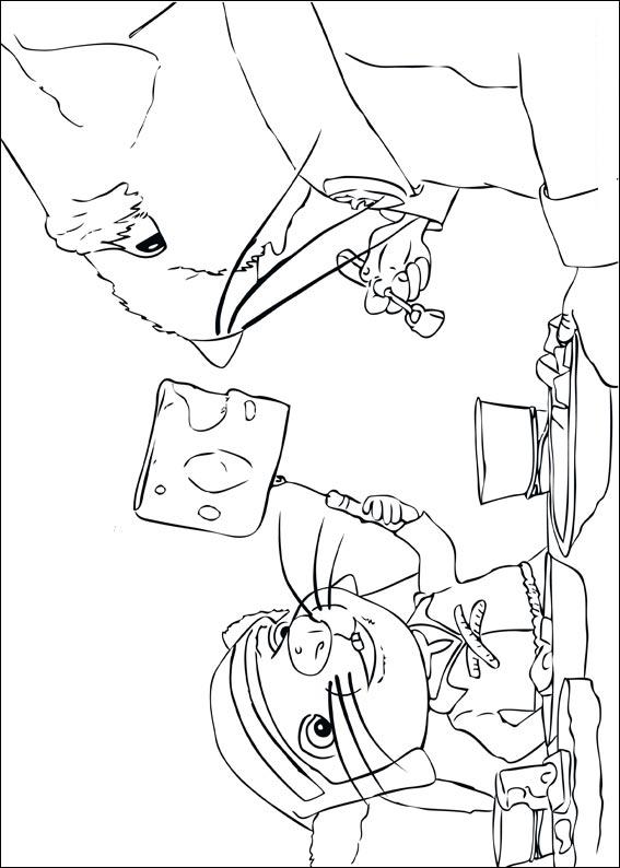 Fisă de colorat cu Povestea lui despereaux de colorat p07