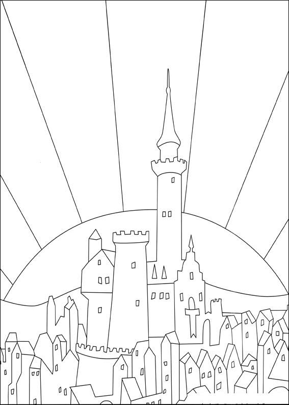 Fisă de colorat cu Povestea lui despereaux de colorat p08