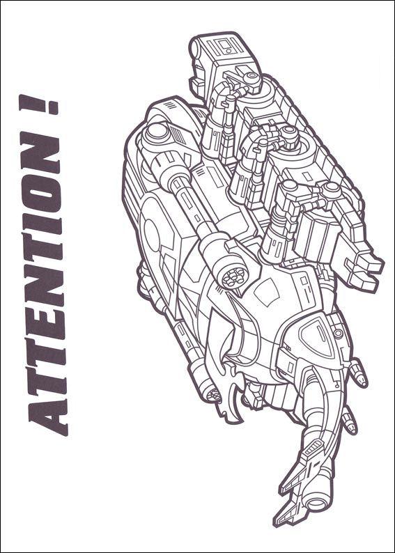 Fisă de colorat cu Power rangers de colorat p103