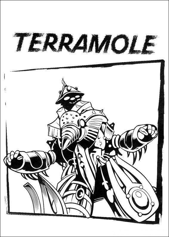 Fisă de colorat cu Power rangers de colorat p21