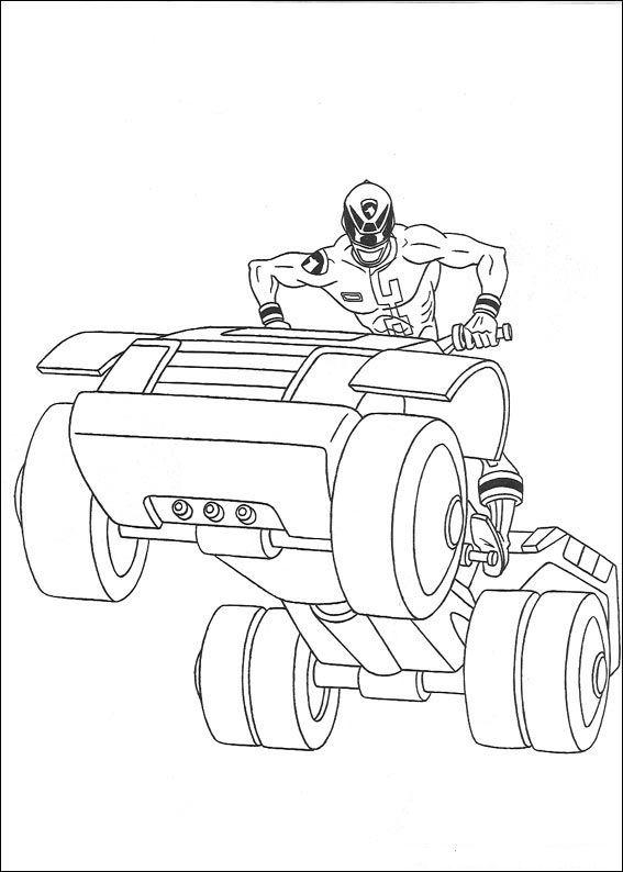 Fisă de colorat cu Power rangers de colorat p34