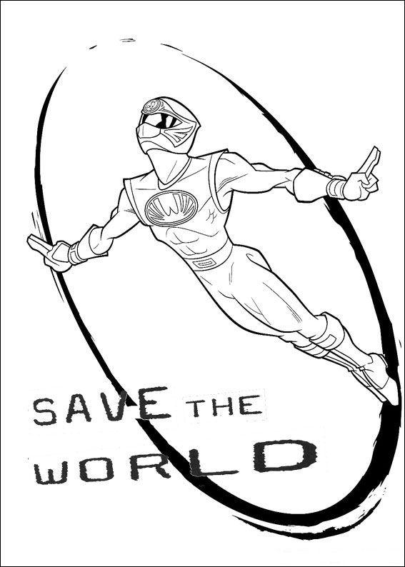 Fisă de colorat cu Power rangers de colorat p49
