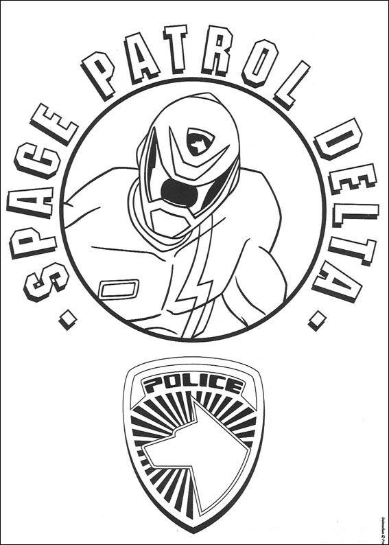 Fisă de colorat cu Power rangers de colorat p56