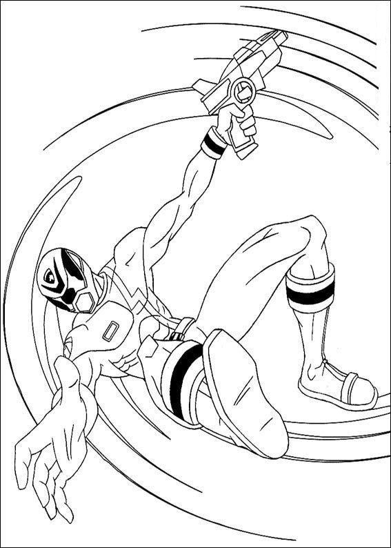 Fisă de colorat cu Power rangers de colorat p67