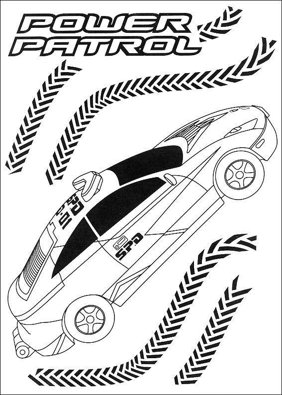Fisă de colorat cu Power rangers de colorat p72