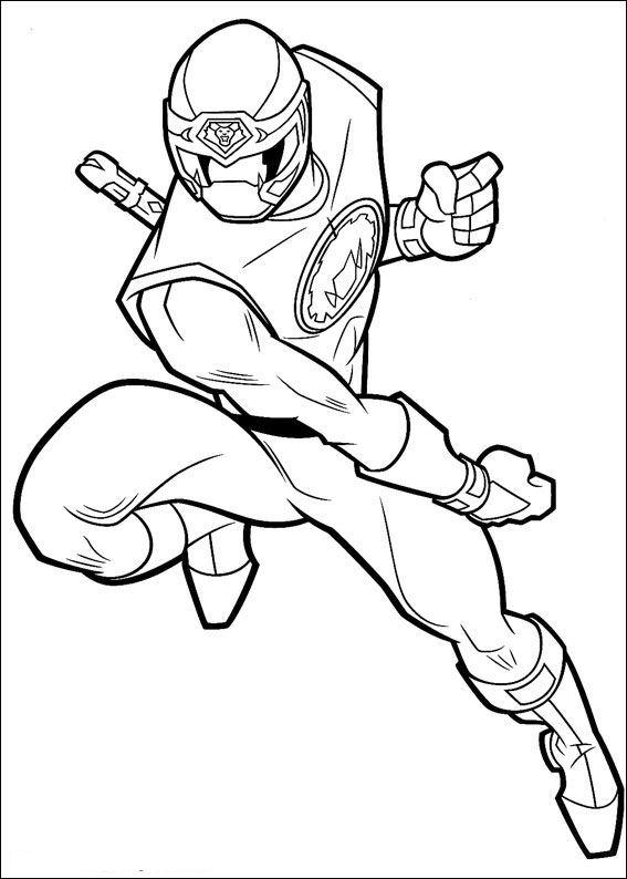 Fisă de colorat cu Power rangers de colorat p99