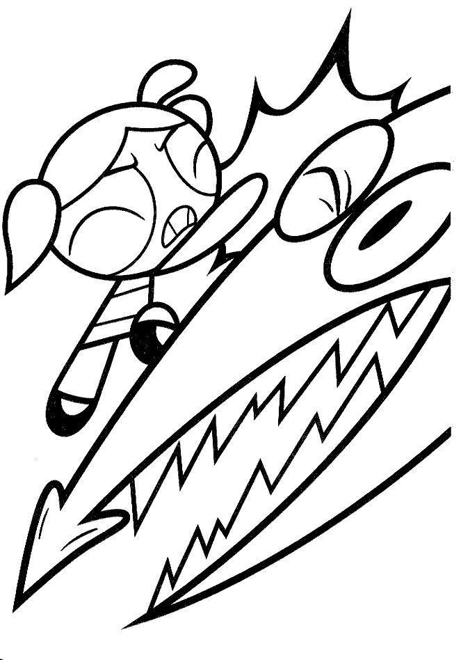 Fisă de colorat cu Powerpuff girls de colorat p15