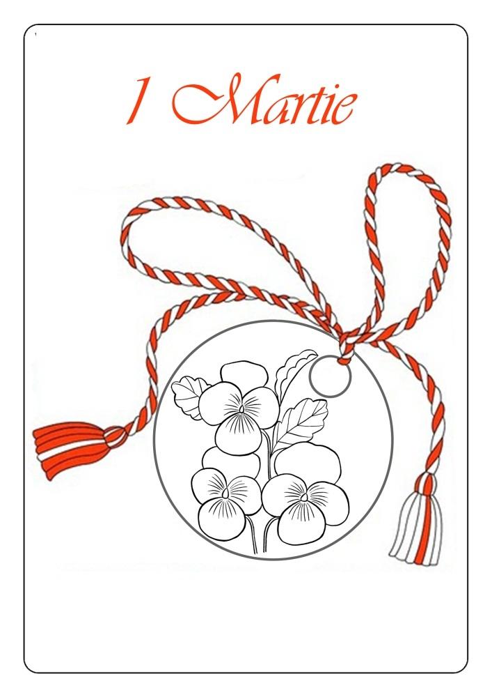 Fisă de colorat cu Primavara de colorat p103