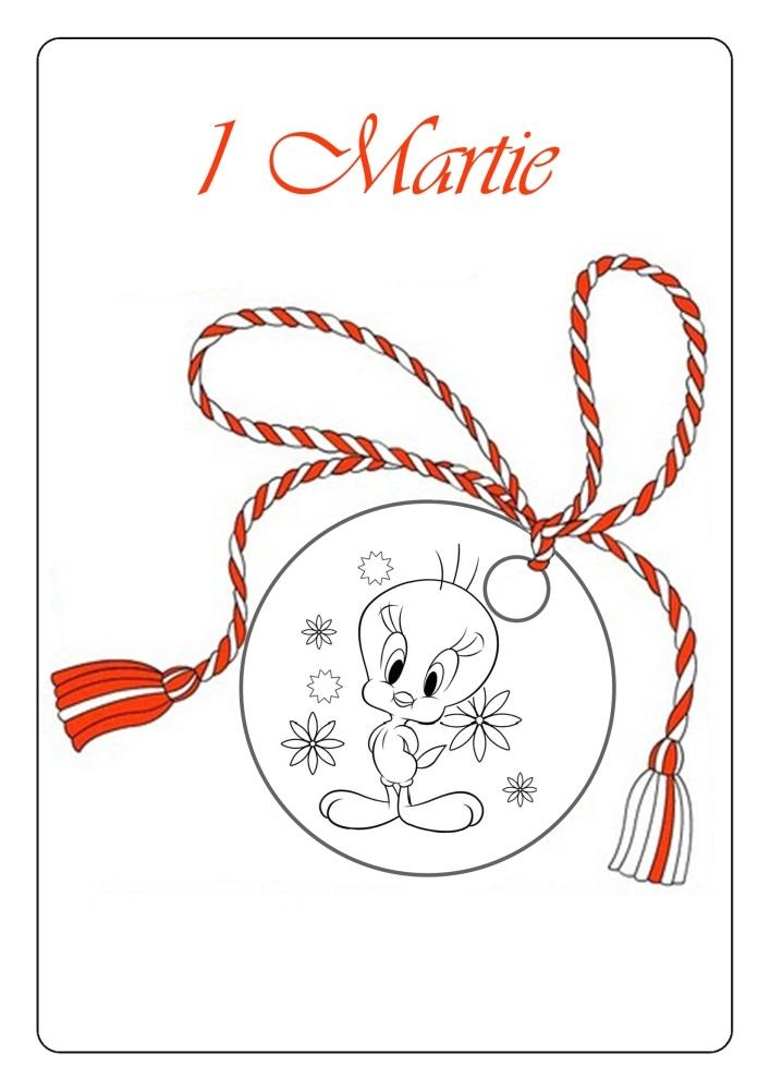 Fisă de colorat cu Primavara de colorat p108