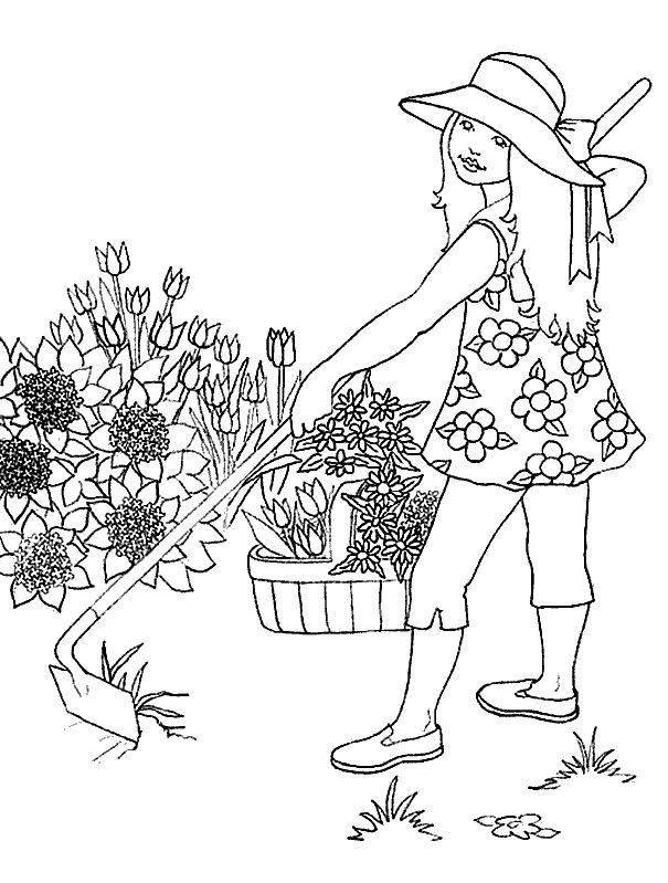 Fisă de colorat cu Primavara de colorat p117