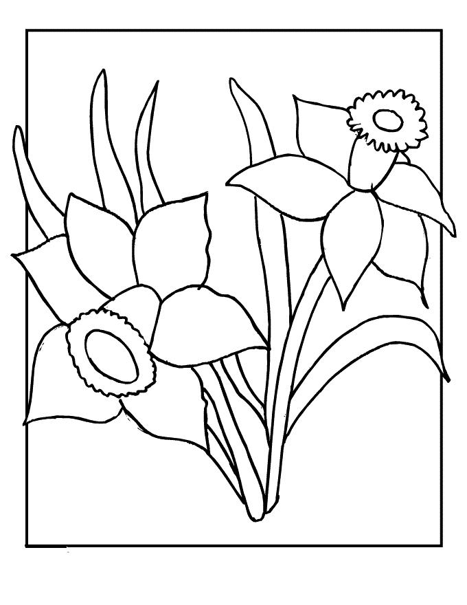 Fisă de colorat cu Primavara de colorat p32