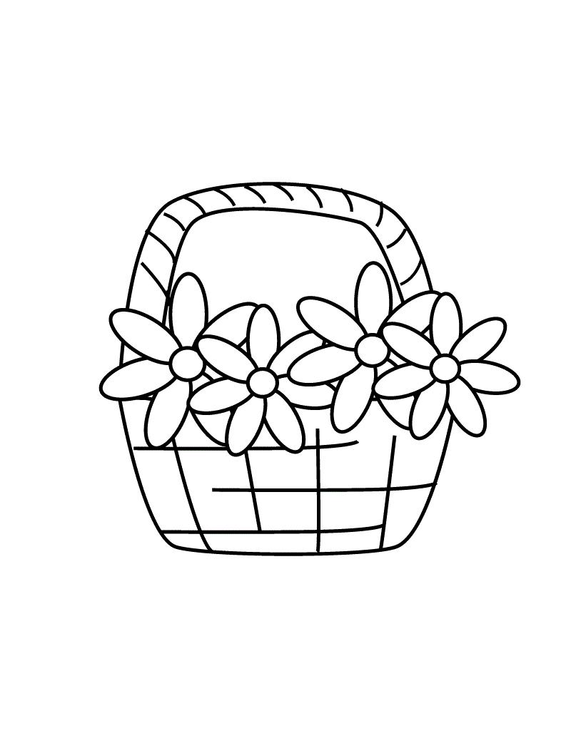 Fisă de colorat cu Primavara de colorat p37