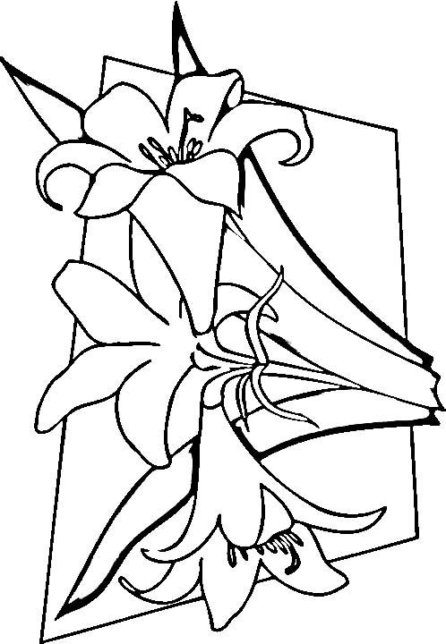 Fisă de colorat cu Primavara de colorat p44