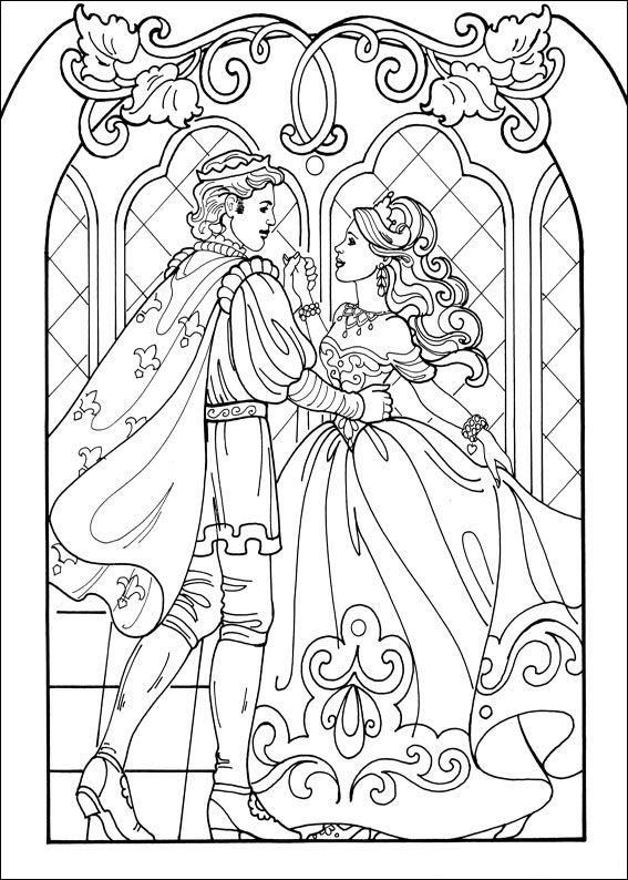 Fisă de colorat cu Printesa leonora de colorat p04