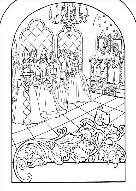 Fisă de colorat cu Printesa leonora de colorat p05