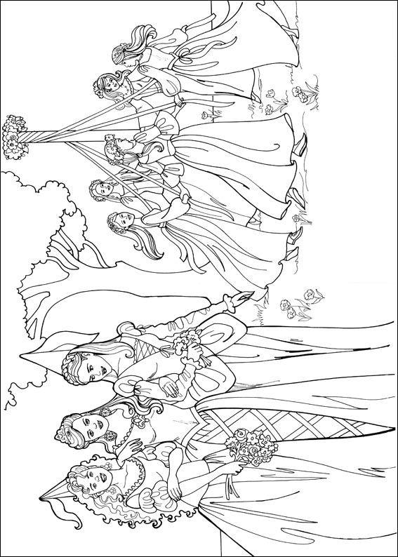 Fisă de colorat cu Printesa leonora de colorat p08