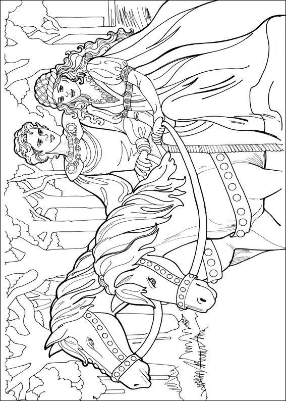 Fisă de colorat cu Printesa leonora de colorat p11