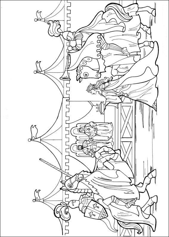 Fisă de colorat cu Printesa leonora de colorat p13