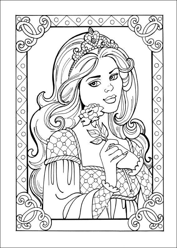 Fisă de colorat cu Printesa leonora de colorat p23
