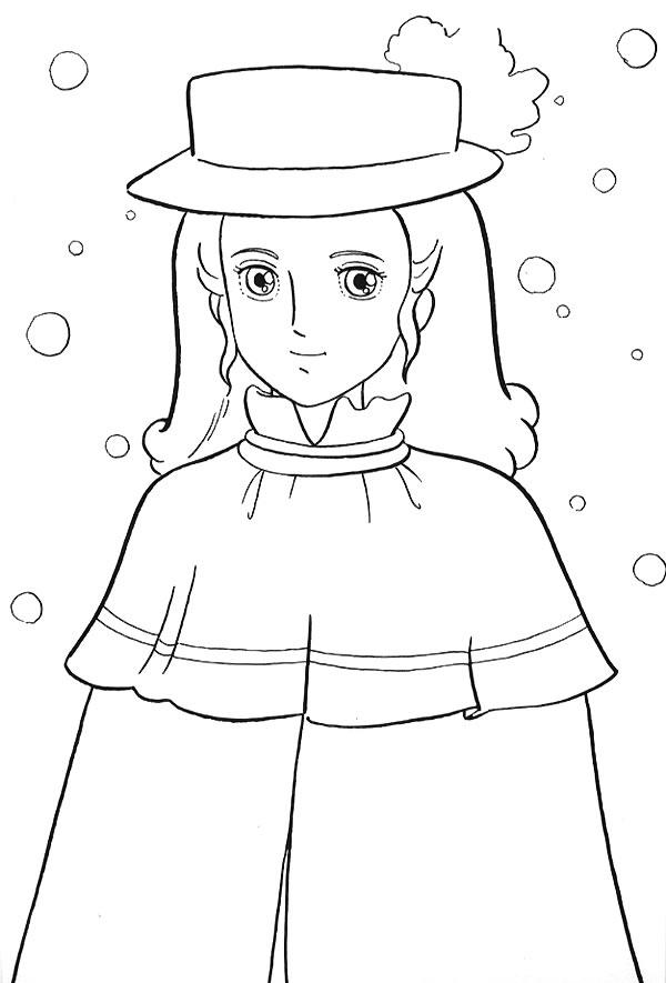 Fisă de colorat cu Printesa sarah de colorat p01