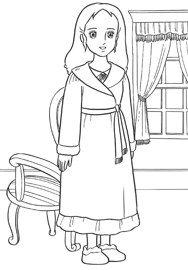 Fisă de colorat cu Printesa sarah de colorat p11