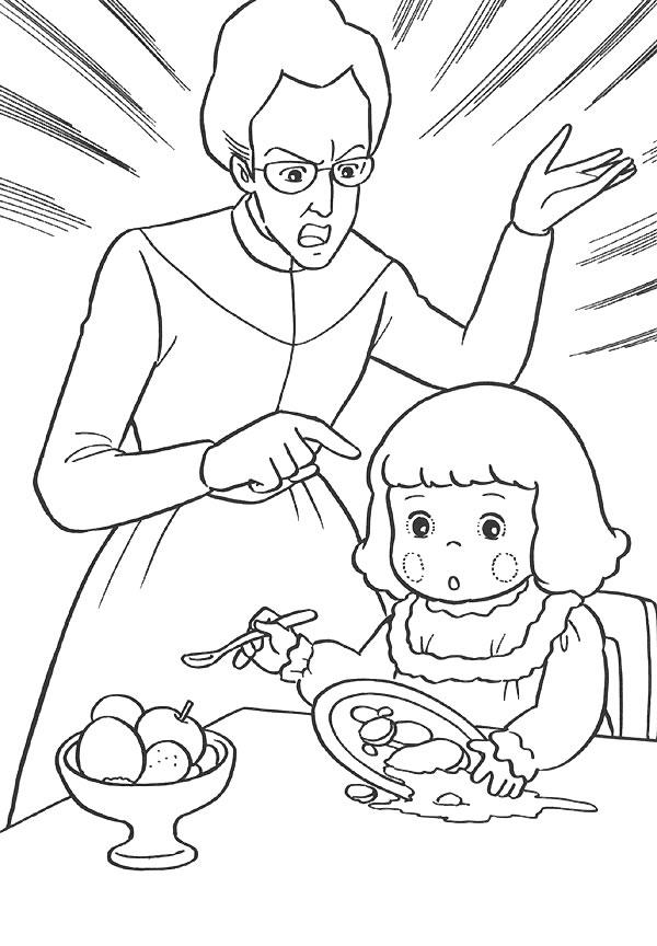 Fisă de colorat cu Printesa sarah de colorat p13