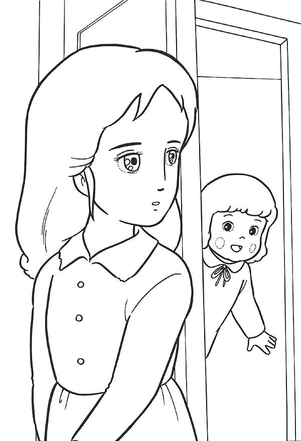 Fisă de colorat cu Printesa sarah de colorat p21