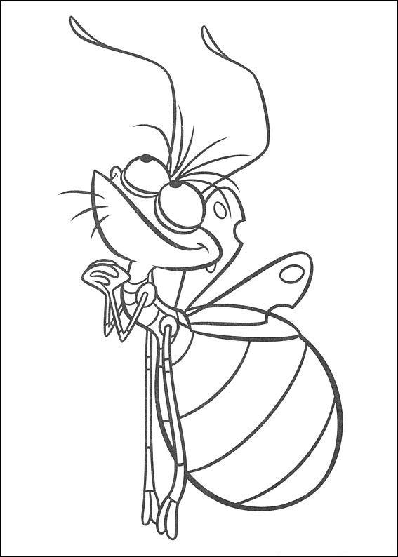 Fisă de colorat cu Printesa si broasca de colorat p04