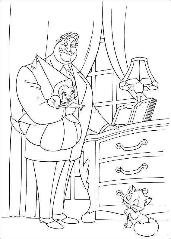 Fisă de colorat cu Printesa si broasca de colorat p10