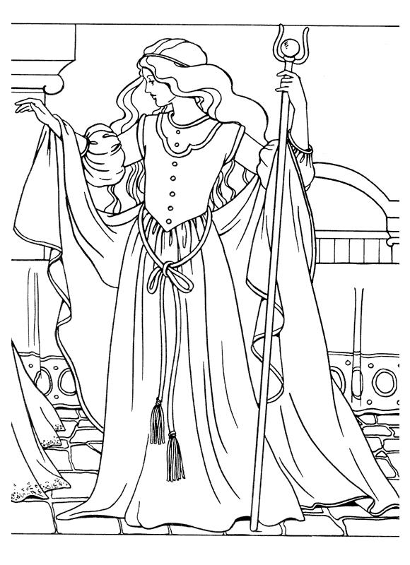 Fisă de colorat cu Printesele disney de colorat p38