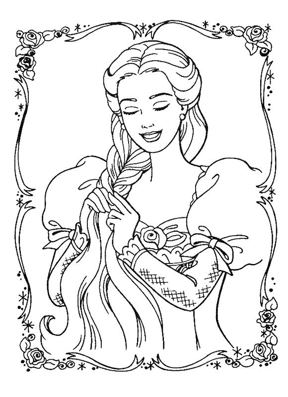 Fisă de colorat cu Printesele disney de colorat p47