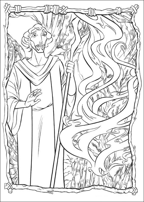 Fisă de colorat cu Printul egiptului de colorat p19