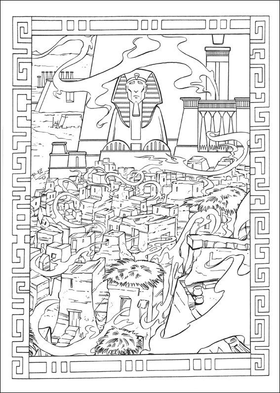 Fisă de colorat cu Printul egiptului de colorat p27