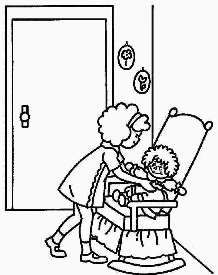 Fisă de colorat cu Raggedy ann and andy de colorat p04