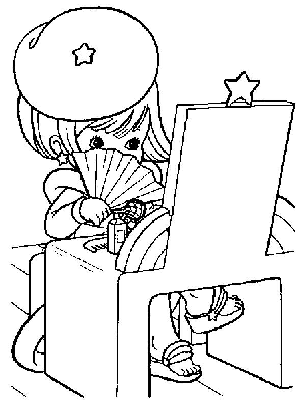 Fisă de colorat cu Rainbow brite de colorat p03